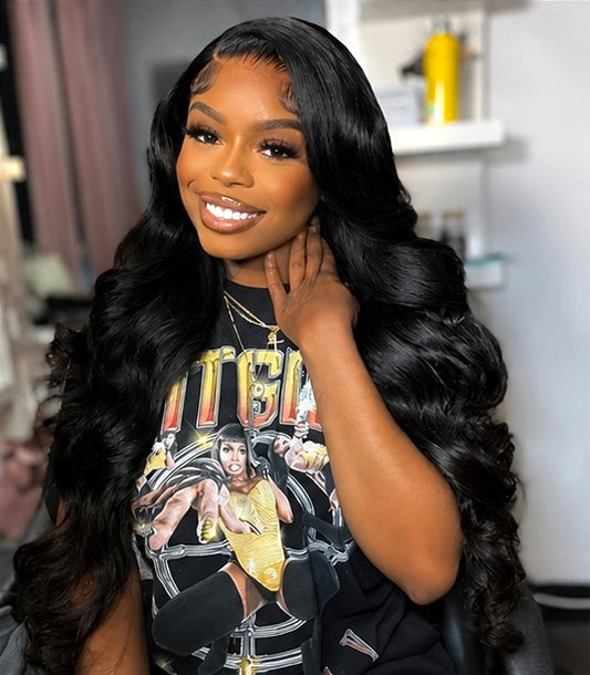 Body Wave Remy Human Hair Lace Front Wig (Pre-Plucked With Baby Hairs)