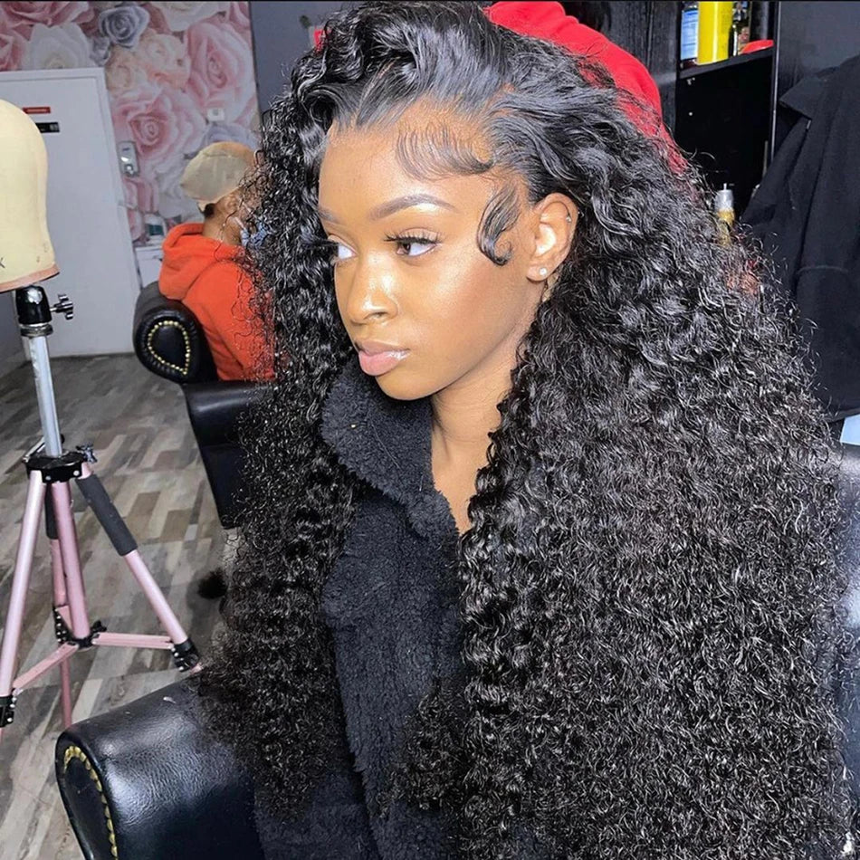 Deep Wave HD Lace Human Hair Wig (Pre-Plucker With Baby Hairs)